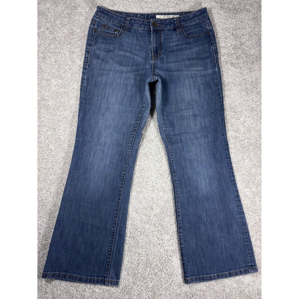 DKNY‎ Jeans Womens Bootcut Blue Denim Jeans Size 14 Measurements 34x32